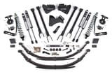 BDS Suspension 17-19 Ford F250-F350 4in. 4 Link Suspension System Coilover kit - Diesel engine view 1