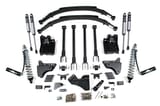 BDS Suspension 11-16 F250 6in coilover Lift-3.5in OE blk-Diesel engine view 1