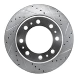 Dynamic Friction Company Brake Rotor - Drilled and Slotted - Silver 63140118R view 1