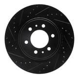 Dynamic Friction Company Brake Rotor - Drilled and Slotted - Black 63354204L view 1