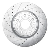 Dynamic Friction Company Brake Rotor - Drilled and Slotted - Silver 63140120L view 1