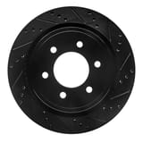 Dynamic Friction Company Brake Rotor - Drilled and Slotted - Black 63354220R view 1