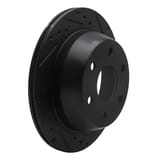 Dynamic Friction Company Brake Rotor - Drilled and Slotted - Black 63348037R view 3