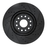 Dynamic Friction Company Brake Rotor - Drilled and Slotted - Black 63340120L view 5
