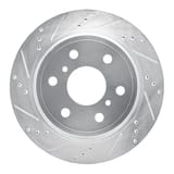 Dynamic Friction Company Brake Rotor - Drilled and Slotted - Silver 63148053L view 1