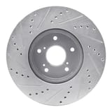 Dynamic Friction Company Brake Rotor - Drilled and Slotted - Silver 63159064R view 4