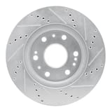 Dynamic Friction Company Brake Rotor - Drilled and Slotted - Silver 63148050L view 5