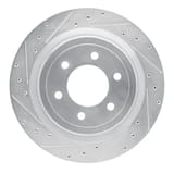 Dynamic Friction Company Brake Rotor - Drilled and Slotted - Silver 63154288L view 1