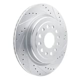 Dynamic Friction Company Brake Rotor - Drilled and Slotted - Silver 63140121R view 3