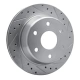 Dynamic Friction Company Brake Rotor - Drilled and Slotted - Silver 63148041R view 3