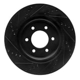 Dynamic Friction Company Brake Rotor - Drilled and Slotted - Black 63354287R view 3