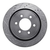 Dynamic Friction Company Brake Rotor - Drilled and Slotted - Silver 63154220L view 1