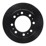 Dynamic Friction Company Brake Rotor - Drilled and Slotted - Black 63340118R view 1