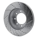 Dynamic Friction Company Brake Rotor - Drilled and Slotted - Silver 63154223L view 4