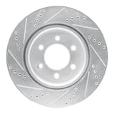Dynamic Friction Company Brake Rotor - Drilled and Slotted - Silver 63154287R view 5