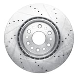 Dynamic Friction Company Brake Rotor - Drilled and Slotted - Silver 63140120L view 3