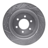 Dynamic Friction Company Brake Rotor - Drilled and Slotted - Silver 63154220R view 3