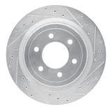 Dynamic Friction Company Brake Rotor - Drilled and Slotted - Silver 63154288R view 1