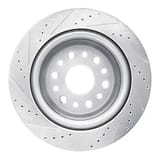 Dynamic Friction Company Brake Rotor - Drilled and Slotted - Silver 63140121R view 2