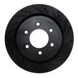 Dynamic Friction Company Brake Rotor - Drilled and Slotted - Black 63354267R view 1
