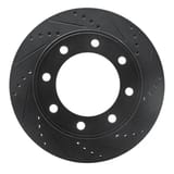 Dynamic Friction Company Brake Rotor - Drilled and Slotted - Black 63354174R view 1