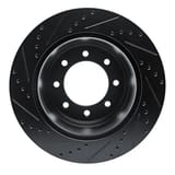 Dynamic Friction Company Brake Rotor - Drilled and Slotted - Black 63354227R view 5