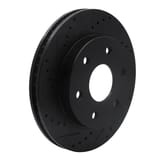 Dynamic Friction Company Brake Rotor - Drilled and Slotted - Black 63348036L view 2