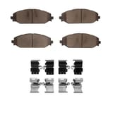 Dynamic Friction Company 4000 HybriDynamic Brake Pads With Hardware Kit 4000217901 view 2