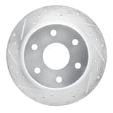 Dynamic Friction Company Brake Rotor - Drilled and Slotted - Silver 63148037L view 1