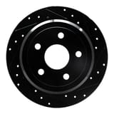 Dynamic Friction Company Brake Rotor - Drilled and Slotted - Black 63342029R view 1