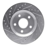 Dynamic Friction Company Brake Rotor - Drilled and Slotted - Silver 63142030R view 5