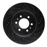 Dynamic Friction Company Brake Rotor - Drilled and Slotted - Black 63354204L view 3