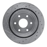 Dynamic Friction Company Brake Rotor - Drilled and Slotted - Silver 63148041R view 2