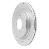 Dynamic Friction Company Brake Rotor - Drilled and Slotted - Silver 63154288L view 2