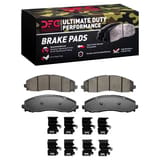 Dynamic Friction Company Ultimate Duty Performance Brake Pads with  Hardware Kit 1400249101 view 1