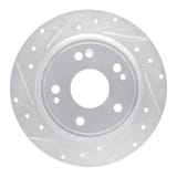 Dynamic Friction Company Brake Rotor - Drilled and Slotted - Silver 63159071L view 1