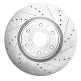 Dynamic Friction Company Brake Rotor - Drilled and Slotted - Silver 63140120R view 1
