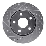 Dynamic Friction Company Brake Rotor - Drilled and Slotted - Silver 63142030L view 1