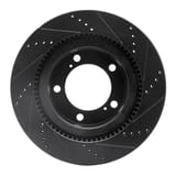 Dynamic Friction Company Brake Rotor - Drilled and Slotted - Black 63376136L view 2