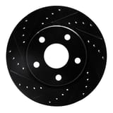 Dynamic Friction Company Brake Rotor - Drilled and Slotted - Black 63342030L view 1