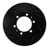 Dynamic Friction Company Brake Rotor - Drilled and Slotted - Black 63376128L view 1