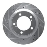Dynamic Friction Company Brake Rotor - Drilled and Slotted - Silver 63176136L view 1