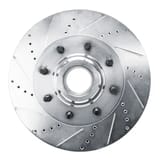 Dynamic Friction Company Brake Rotor - Drilled and Slotted - Silver 63154224L view 1