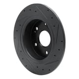 Dynamic Friction Company Brake Rotor - Drilled and Slotted - Black 63359071L view 2