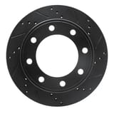 Dynamic Friction Company Brake Rotor - Drilled and Slotted - Black 63354161R view 1