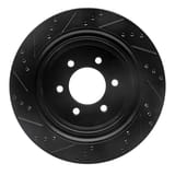 Dynamic Friction Company Brake Rotor - Drilled and Slotted - Black 63354220R view 3