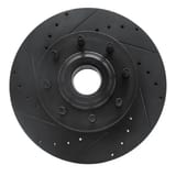 Dynamic Friction Company Brake Rotor - Drilled and Slotted - Black 63354224L view 1