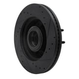 Dynamic Friction Company Brake Rotor - Drilled and Slotted - Black 63354224L view 3
