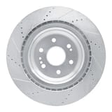 Dynamic Friction Company Brake Rotor - Drilled and Slotted - Silver 63147079R view 3