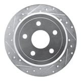 Dynamic Friction Company Brake Rotor - Drilled and Slotted - Silver 63142029L view 1